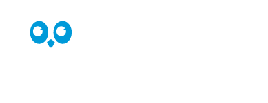 blue and white owl