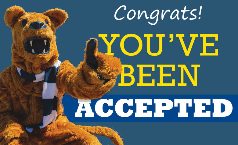 Congrats you've been accepted.