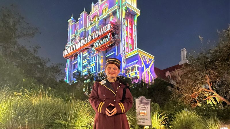 Zoe Montagna poses for a photo at Disney