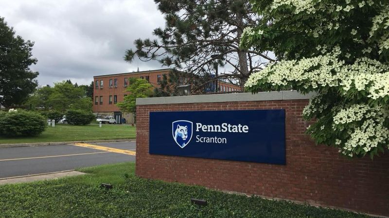 Penn State Scranton sign at main campus entrance