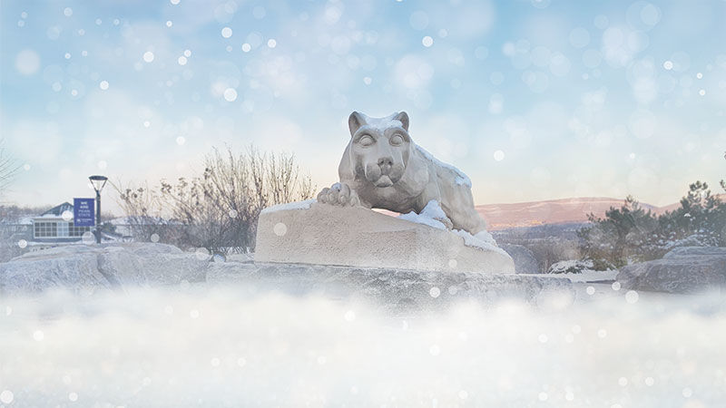 snowy lion shrine