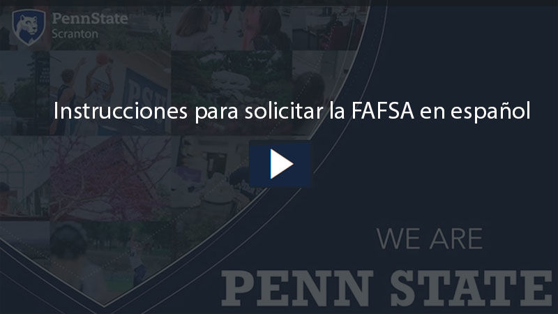 FAFSA Instructions in Spanish (Instrucciones de FAFSA en español - Video)