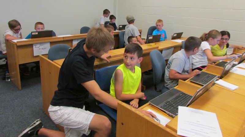 Students attend web animations camp at Worthington Scranton.