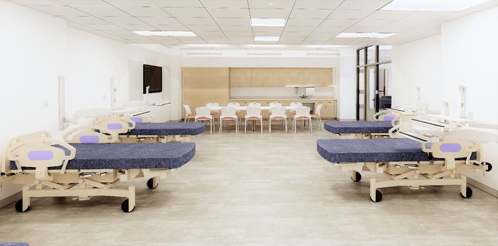photo of architectural rendering of new patient simulator lab 