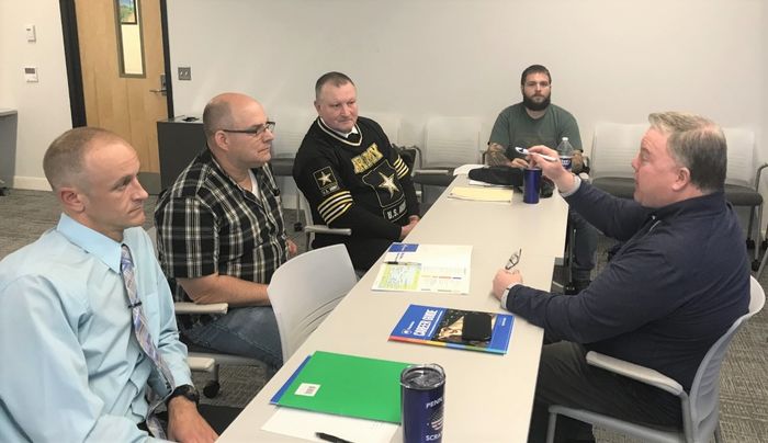 Jon Tobin shares interview tips with local vets