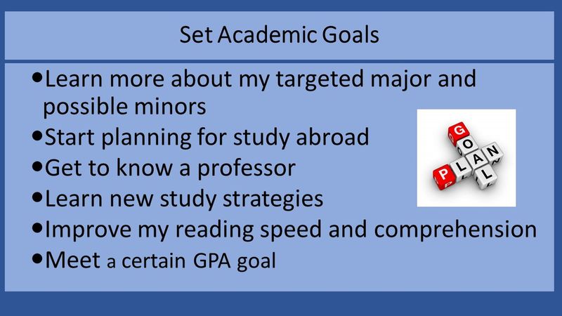 set academic goals