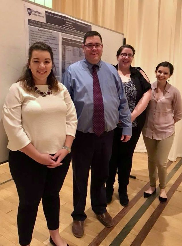 Nursing Students with Dr. Michael Evans at GPNRC in Pittsburgh, PA, October 2017