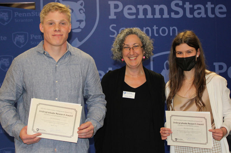 jamieson and dewolfe receive their first place library award