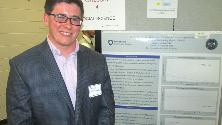 McKenna at research fair