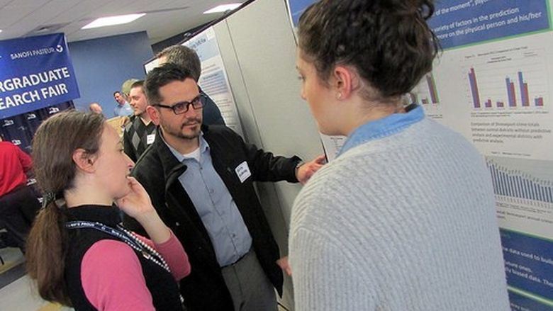 participants at last year's research fair