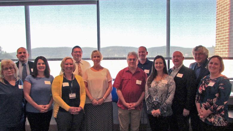 Members of PSSN's adjunct faculty pose for a photo during the annual Meet and Greet event