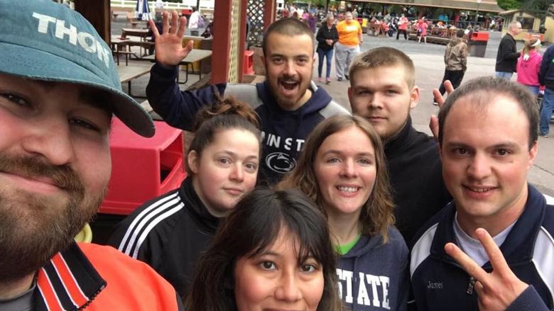 Penn State graduates enjoy Knoebels Amusement Park