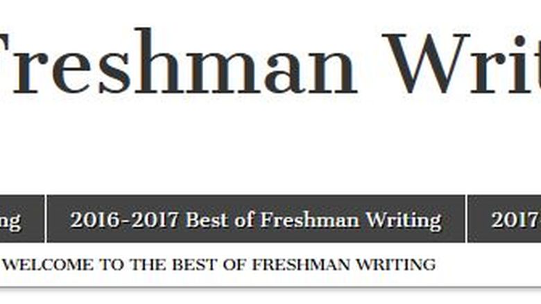 Best of Freshman Writing grahic