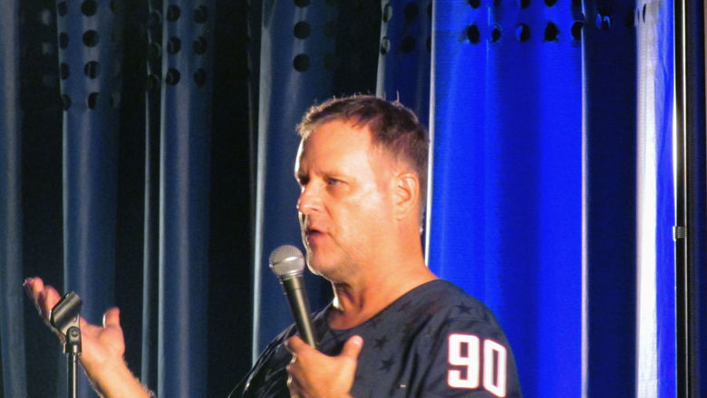 Comedian Dave Coulier performs his comedy act.