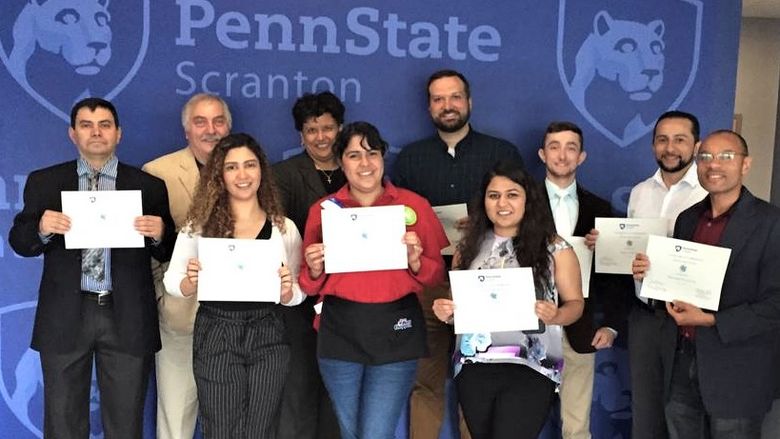 2019 diversity circle participants holding their certificates of completion