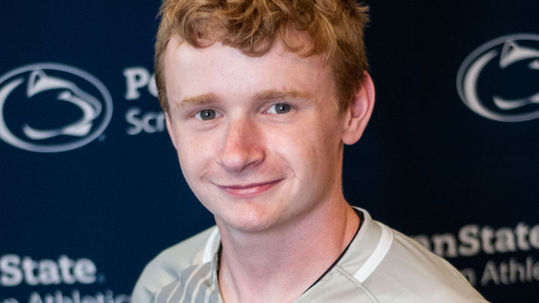 Conor Tone headshot with Penn State sports logo in background