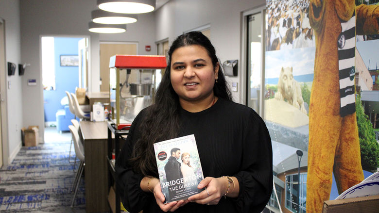 Dharti Ray poses with her DVD pick