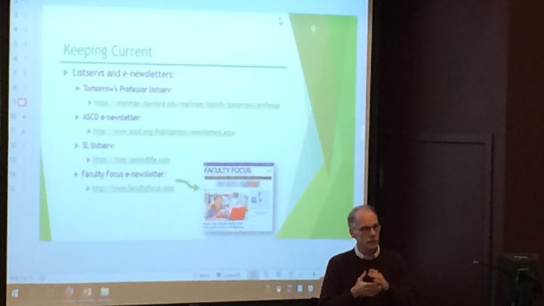 M. Choman presenting