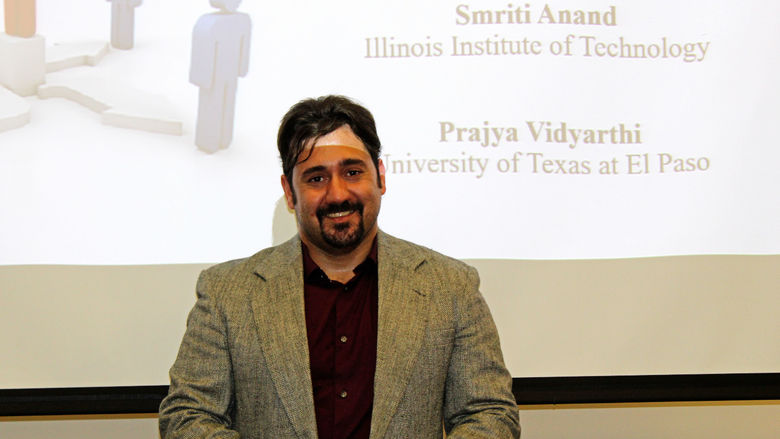 photo of Fahrid giving presentation at Lunch and Learn series