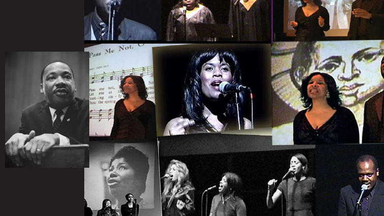 collage of photos featuring performers of the group King's Dream