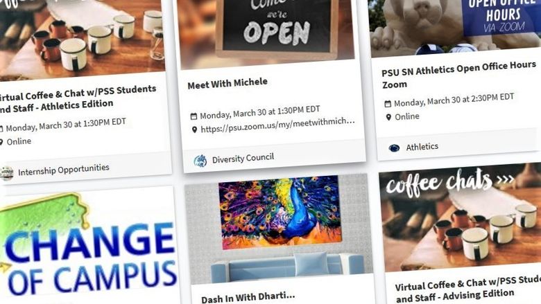 screenshot of online activities