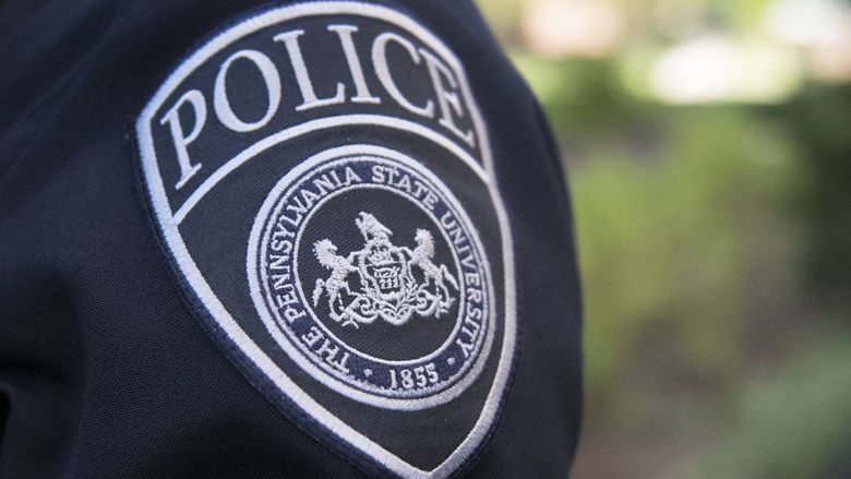 Police patch on uniform