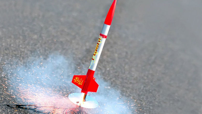 Model rocket launch
