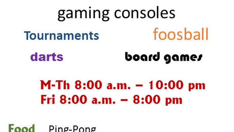 Campus game room activities