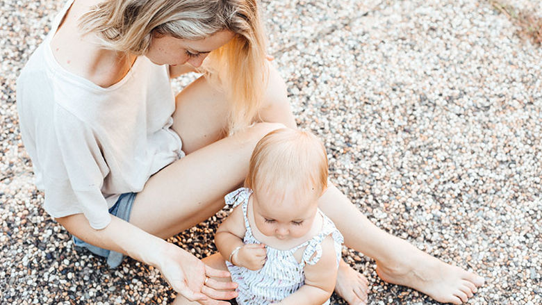 teen cares for a baby