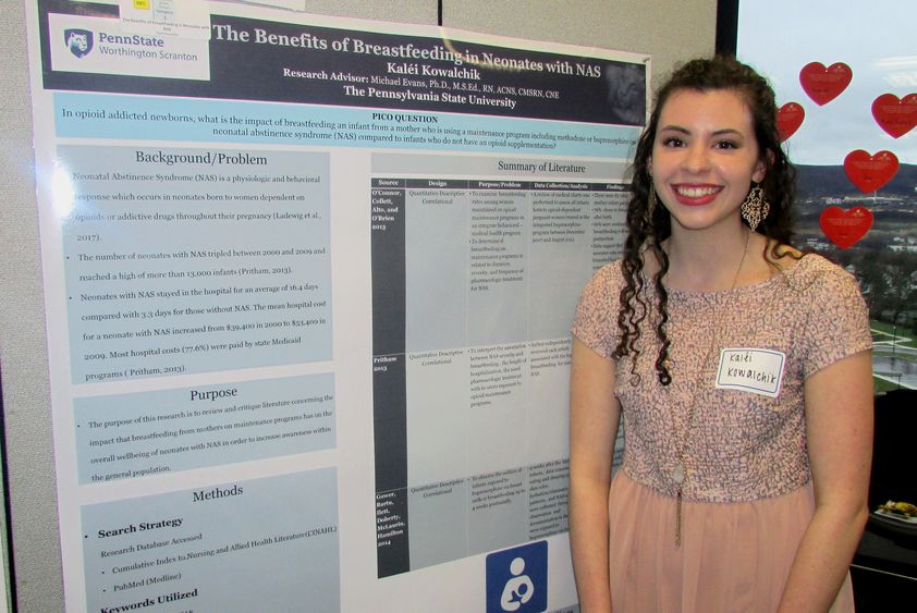 Kalei Kowalchik at the PSWS 2017 Undergraduate Research Fair