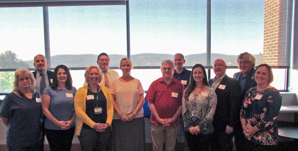 Members of PSSN's adjunct faculty pose for a photo during the annual Meet and Greet event
