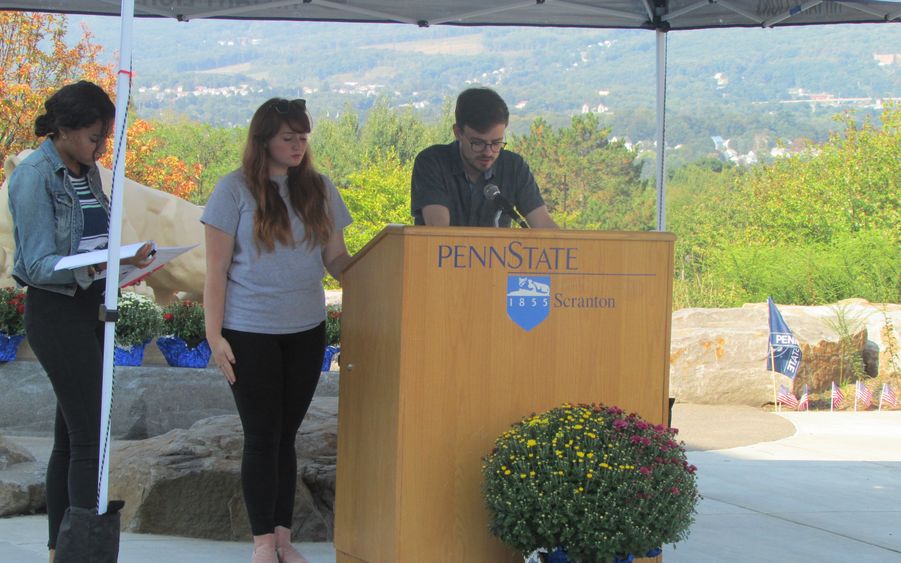 cameron nielsen reading names of 9-11 victims