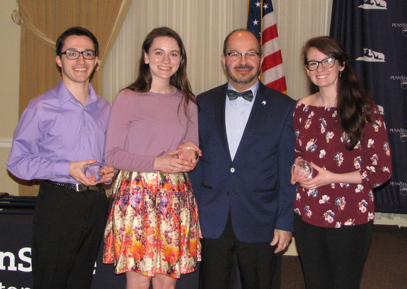 students receiving awards