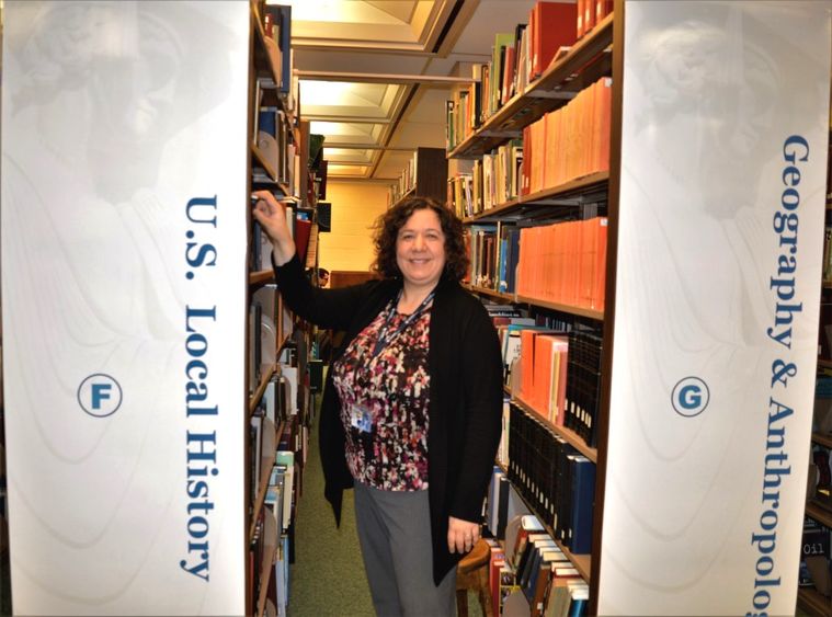 Greene, librarian Kristin Greene