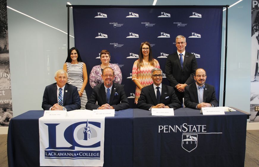 Lackawanna College and Penn State campuses sign articulation agreement