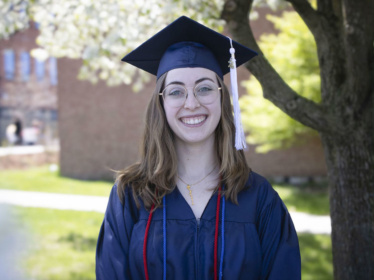 Biology student marshal, Abigail Gaebel