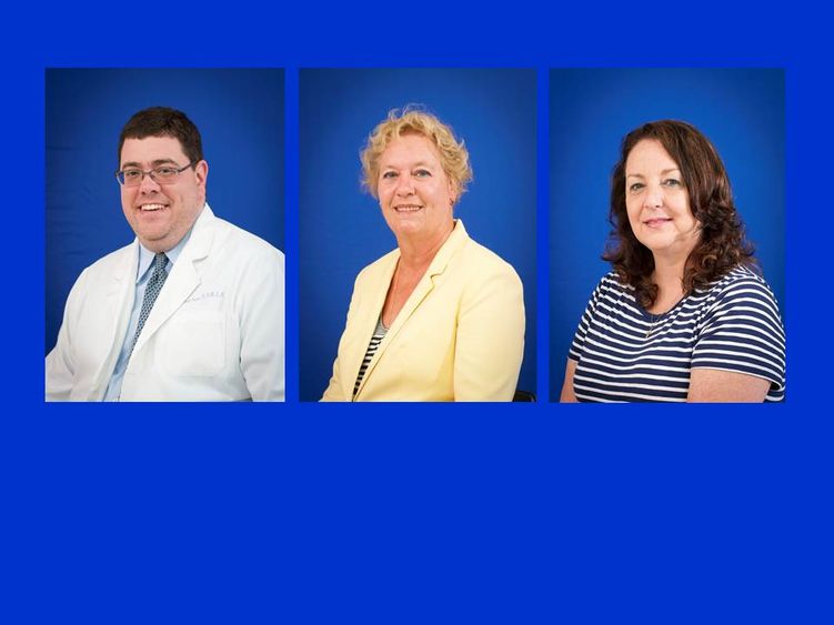 Evans, McAndrew and Volpe Dr. Michael Evans and nursing instructors Linda McAndrew and Donna Volpe presented their research recently at a conference in Pittsburgh.