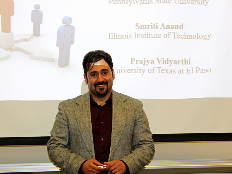 photo of Fahrid giving presentation at Lunch and Learn series