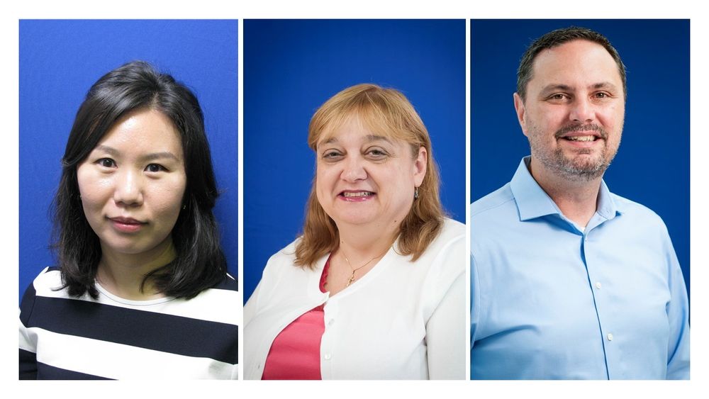 headshots of PSU Scranton professors Junk, Melnick and Petren