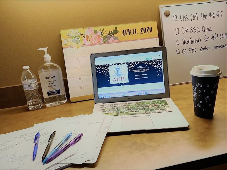 Student's at home work station